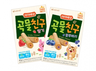 艾唯倪韓國嬰兒食品 | 9M+穀物棒棒 (草莓&藍莓) 買1送1(共2包)