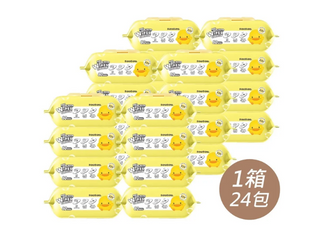 黃色小鴨 嬰兒超柔濕紙巾(80抽/包*24)